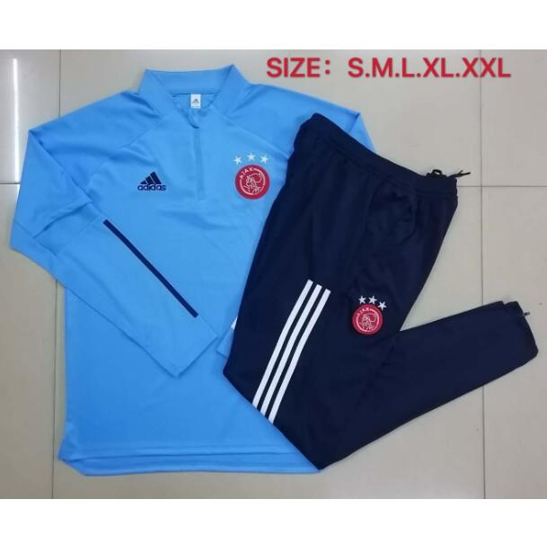 Ajax Light Blue Training Sports Sweatshirt With Pants 2020/21